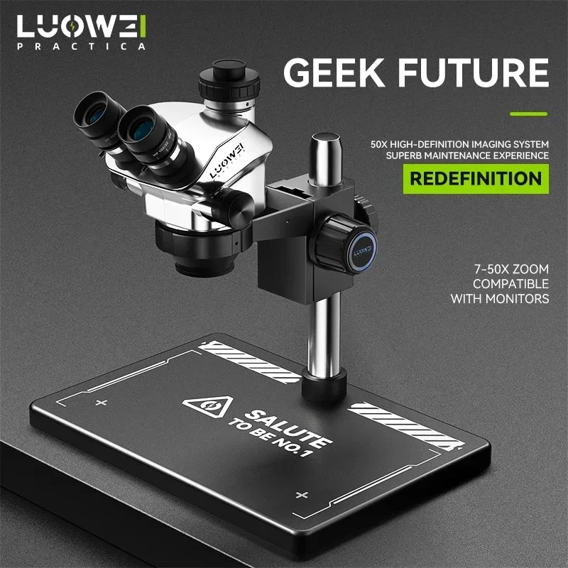 LUOWEI TR02-B3TV Mikroskop Ste – Stereo Trinocular Microscope Pcb recenzja i cena