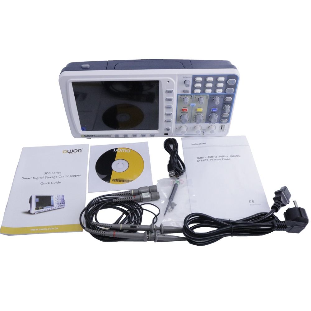 Oscyloskop cyfrowy OWON SDS710 – Digital Storage Oscilloscope 100Mhz recenzja i cena