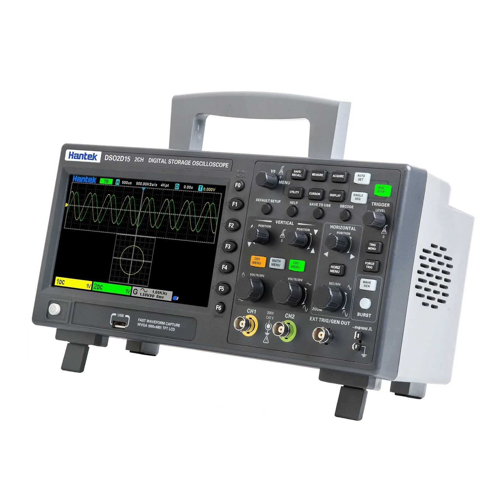 Czułość oscyloskopu Hantek do  – Digital Storage Oscilloscope 100Mhz recenzja i cena