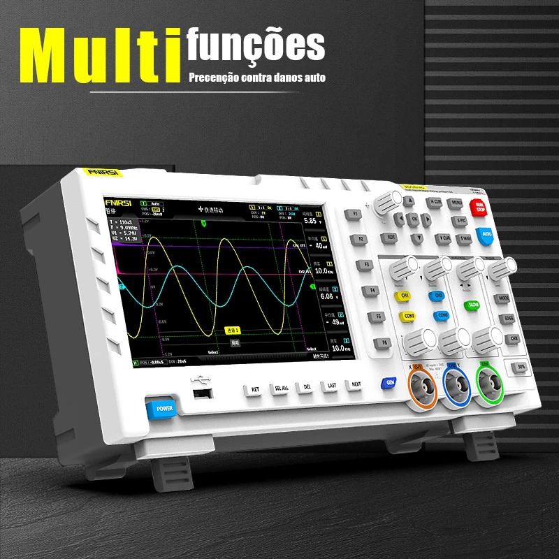 Oscyloskop cyfrowy FNIRSI 1014 – Digital Storage Oscilloscope 100Mhz recenzja i cena