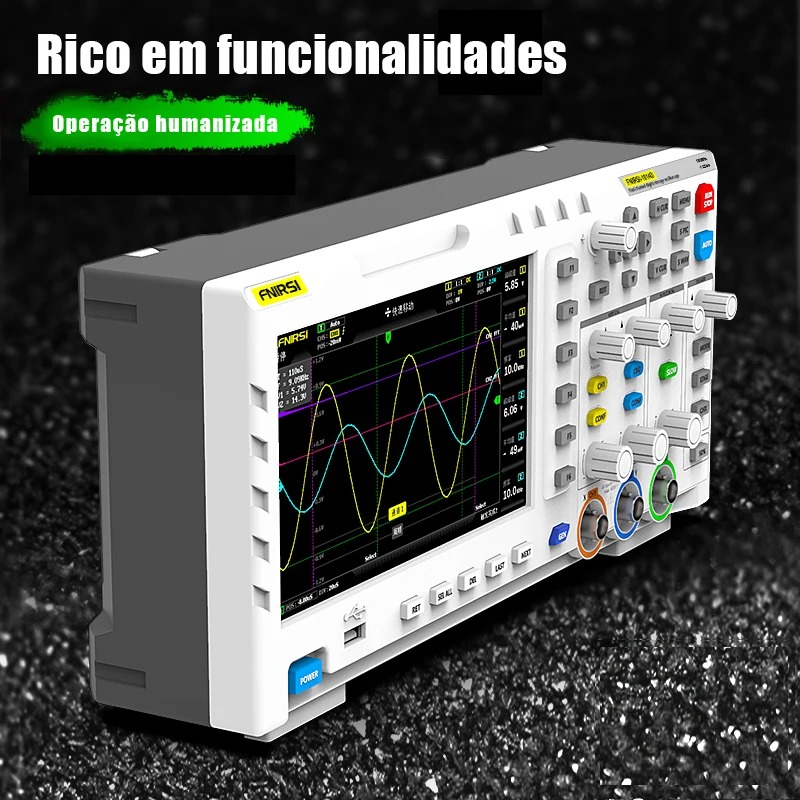 Oscyloskop cyfrowy FNIRSI 1014 – Digital Storage Oscilloscope 100Mhz recenzja i cena